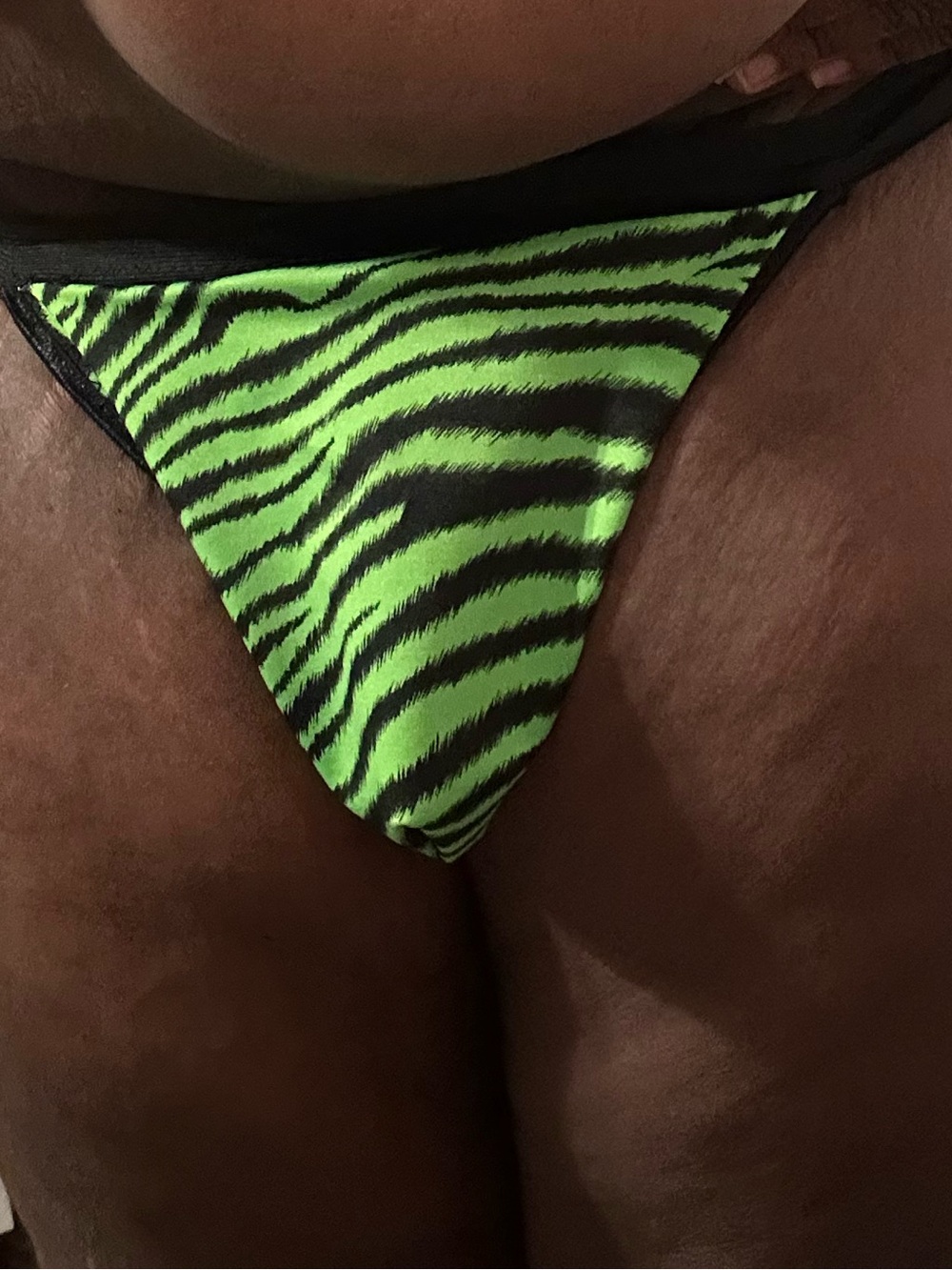 Handmade Green Tiger Jockstrap 2XL waist